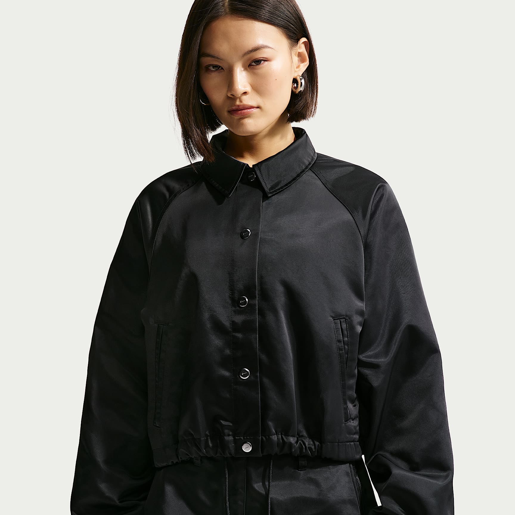Nike Sportswear Women's Oversized Satin Coaches Jacket. Nike ID